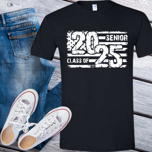 Senior 2025 Flag T-shirt