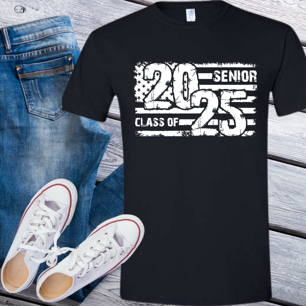 Senior 2025 Flag T-shirt